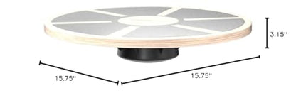 Amazon Basics Wood Wobble Balance Trainer Board, Black