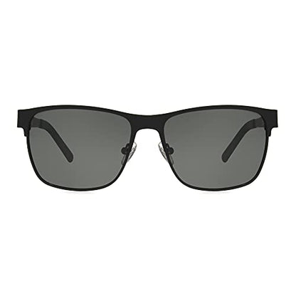 Dockers Men's Colton Sunglasses Polarized Navigator, Black, 57mm