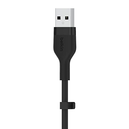 Belkin BoostCharge Pro Flex Braided USB-C to USB-A Cable (1M/3.3FT) USB-IF Certified Fast Charging Cable for iPhone 17, iPhone 17 Pro, iPad, Galaxy S25, Note, Pixel, Nintendo Switch 2 & More - Black