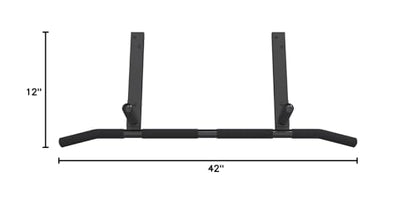 Joist Mount Pull Up Bar with Extra Hardware and Mounting Template for Easy Install to Beam or Rafter by Ultimate Body Press