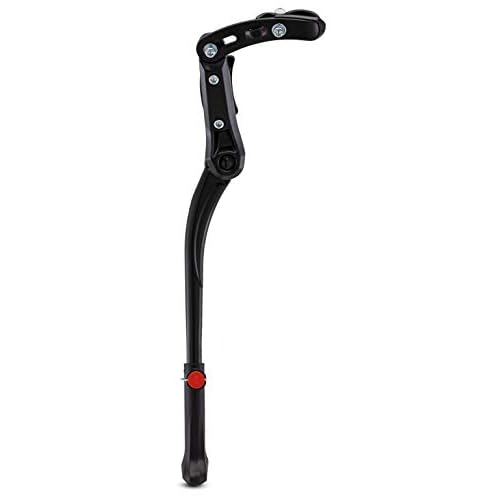 Schwinn Adjustable, Center or Rear Mounted Kickstand, Black, Fits Adult Bikes, Steel, Aluminum or Aluminum Alloy, Easy Installation, Top Plate and Bolt Included, Kickstand for Adult Bike