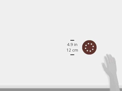 Toowood 100pcs 125mm Sanding Discs, 8-Hole Dustless Hook & Loop sand paper, 60-600 Multi-Grit Professional Abrasive Discs for Orbital Sander, Woodworking and Auto Body Refinishing