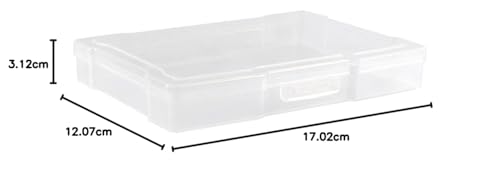 novelinks Transparent 4" x 6" Photo Storage Boxes - Photo Organizer Cases Photo Keeper Picture Storage Containers Box for Photos - 10 PACK (Clear)