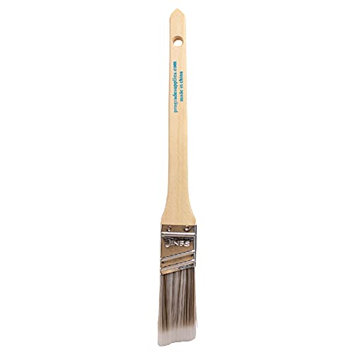 Vermeer Paint Brushes - 6-Pack - 1" Angle Sash Brushes for All Latex and Oil Paints & Stains - Home Improvement - Interior & Exterior Use