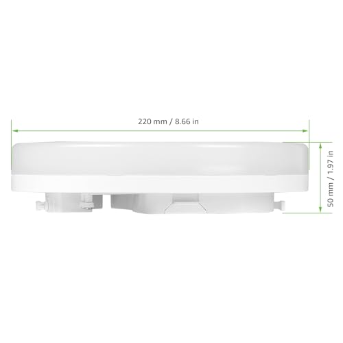Lepro Bathroom Light, 15W 1500lm Ceiling Lights, 100W Equivalent, Waterproof IP54, Small, Dome, Modern, Flush Ceiling Light for Kitchen, Bulkhead, Toilet, Porch, Bedroom, Utility Room and More