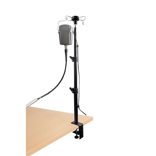 Height Adjustable Flex Shaft Rotary Tool Hanger Stand with Table Clamp, Heavy Duty Motor Mount Compatible with Foredom, Dremel, Grobet Tools
