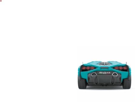 1:24 Scale Officially Licensed RC Lamborghini Sián FKP 37, Blue Lambo Sport Racing Hobby Toy Car Model Vehicle for Boys Girls and Adults Gift