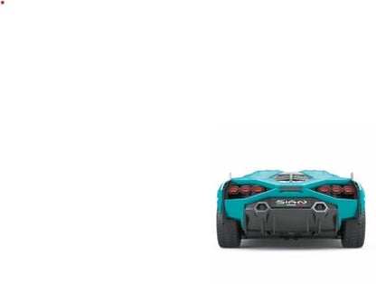 1:24 Scale Officially Licensed RC Lamborghini Sián FKP 37, Blue Lambo Sport Racing Hobby Toy Car Model Vehicle for Boys Girls and Adults Gift