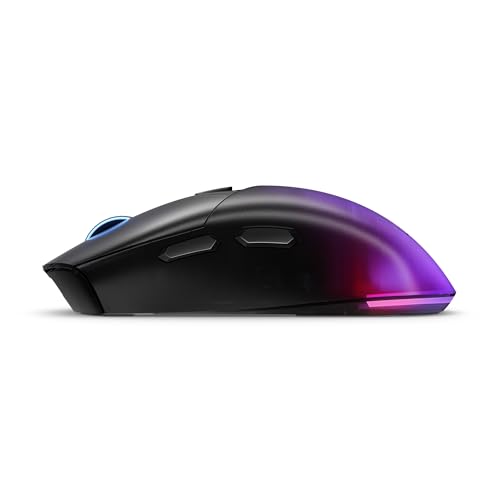 Lenovo Legion M410 Wireless RGB Gaming Mouse – 6 Button Palm Grip Mouse with 16,000 DPI, 53 Hour Rechargeable Battery, 2-Zone RGB Lighting, NVIDIA Reflex Compatible