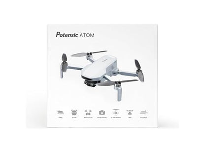 Potensic ATOM GPS Drone with 4K Camera, 3-Axis Gimbal Stabilization, Under 249g, 3 Batteries 96 Mins Flight Time, 6KM Transmission, Visual Tracking/QuickShots/RTH, Camera Drone for Adult Beginner