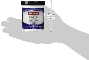 Weiman Fine Cleaner Liquid with Cleaning Brush – Restores Shine & Brilliance to Gold, Platinum, Precious Gemstones & Diamond Jewelry, 6 Oz, Multi, 177 ml (Pack of 1)