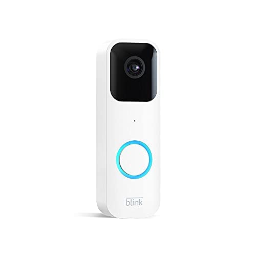 Like-New Blink Video Doorbell (2023 release), Two-way audio, HD video, motion and chime app alerts and Alexa enabled — wired or wire-free (Black)