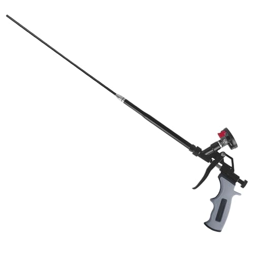 25inches Extended Foam Gun,PTFE-Coated Professional Expanding Foam Gun,Foam Spray Insulation Gun for Insulating and Caulking(Gray)