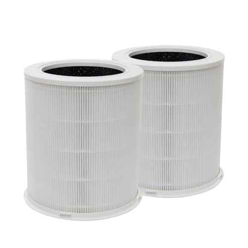 PUREBURG Replacement Filter Compatible with Dayette AP401 AP402 & JOWSET AP402 AP403 Air Purifiers,2-Pack H13 HEPA 4-Stage Filtration Activated Carbon 2-IN-1