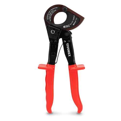 Ratchet Cable Cutter - Heavy Duty Aluminum Copper Ratchet Wire Cutter for Cutting Electrical Wire up to 240mm©÷/600MCM Cutter Pliers