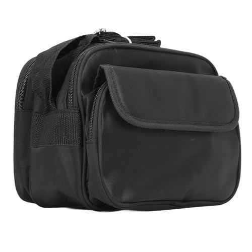 Fiber Optic Tool Bag Portable Nylon Storage Bag for Networking Tools and Equipment Organization Black Color