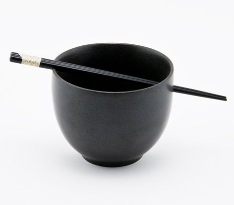 Happy Sales, Japanese Ramen Udon Noodle Soup Cereal Bowl With Chopsticks (BlackCat)