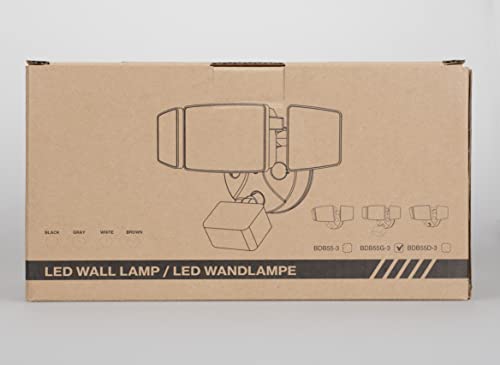 Onforu 55W Security Light with Motion Sensor, LED Wall Light Outdoor, IP65 Waterproof PIR Exterior Floodlight, 5000lm Super Bright 6500K Daylight White Flood Light for Garden, Garage, Patio