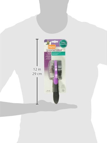 Hartz Grooming Supplies, Groomers Best Combo Brush for Dogs and Professionals 6-in-1 Dog Shampoo and Combo Brush Bundle, Good for All Dogs & Coat Types