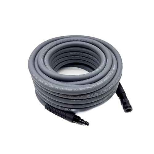 Hybrid Air Hose 3/8-Inch x 50FT£¬Air Compressor Hose 300 PSI Heavy Duty, Lightweight, Kink Resistant, All-Weather Flexibility with 1/4-Inch Industrial Air Fittings and Bend Restrictors,Gray