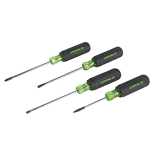 Greenlee 0153-03C Mini-Precision Screwdriver Set, 4 Piece, Silver