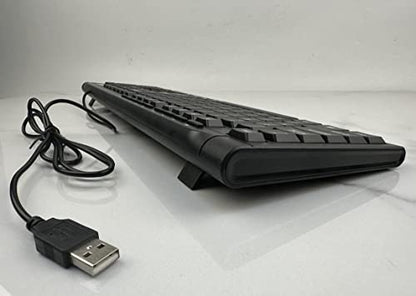 Rii RK907 USB Wired Keyboard Full Size Office Keyboard Compatible with Mac PC Tablet Windows Android Microsoft UK Layout