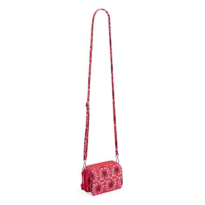 Vera Bradley Cotton All in One Crossbody Purse with RFID Protection