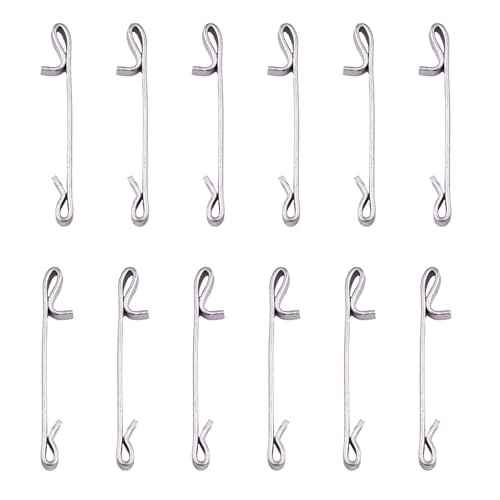 12Pcs Tool Box Drawer Slide Retaining Keeper Clips Fit for LUMDOR NAPA MAC PROTO SEARS CRAFTSMAN Tool Boxs Early 2 Inches Double Loop Tool Replacement Parts Auxiliary Mounting Clip