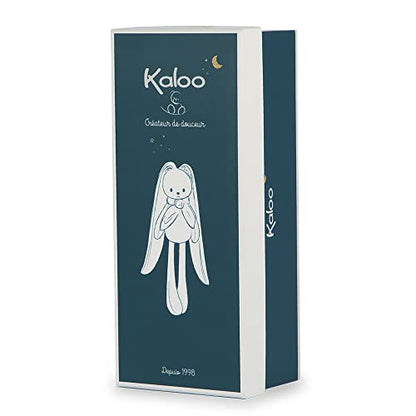 Kaloo - Lapinoo - Rabbit Doll - Baby’s Bi-Material Jersey & Knit Fabric Toy - 9.8"/25 cm - Pink Colour - Ultra-Soft materials - Gift Box - K972202