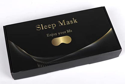 LC-dolida Bluetooth Sleep Mask Headphones,100% Blackout Sleeping Headphones Eye Mask for Sleeping with Travel Bag,Eye mask with Bluetooth Earphones for Travel,Nap Sleeping,Shift Work