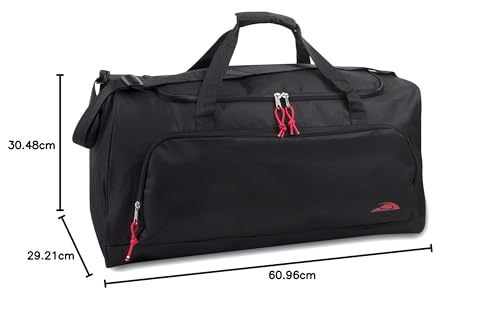 55 Litre Canvas Duffle Bags for Men & Women for Traveling, The Gym, and as Sports Equipment Bag/Organizer (Grey)