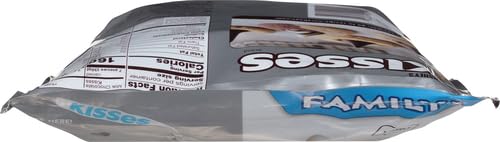 HERSHEY'S HUGS & KISSES Milk Chocolate and White Creme Candy Family Pack, 15.6 oz