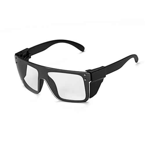 UV400 Transition Photochromic Safety Glases Light to Dark Grey Lens ANSI Z87 Impact Approved