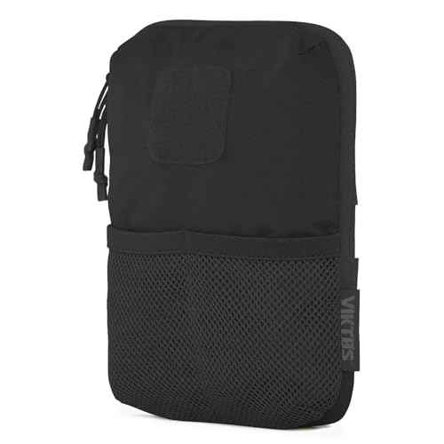 VIKTOS Hookie Series Zippered EDC Storage Mid-Sized 9" H x 7" W x 2" D Easy to Attach Bag with Molle Hook Backing & 2" x 2" Loop Panel
