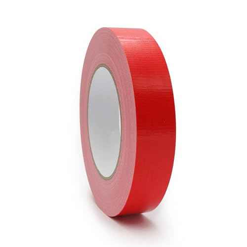 Multi Purpose Red Duct Tape 1 Inch X 44 Yards, Heavy Duty Strong Adhesive Tape, No Residue, Waterproof All Weather, Tear by Hand, Industrial Repairs.
