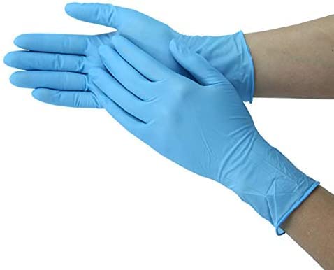 Extra Large –300 Gloves (3 Boxes) Disposable Blue Nitrile Powder Free Gloves for Examination, Medical, Food, Hair, Beauty, Cleaning, Industrial, Multipurpose Use, Latex Free