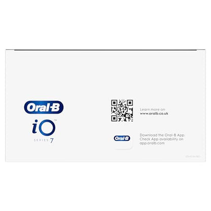 Oral-B iO7 Electric Toothbrushes For Adults, App Connected Handle, 1 Toothbrush Head & Travel Case, 5 Modes with Teeth Whitening, White
