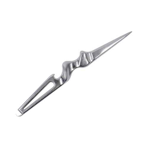 Multi-Purpose 316 Stainless Steel Marlin Spike Tool, Paracord Knotting Tool Beer Bottle Opener for Nautical Enthusiasts, Boaters & Sailors