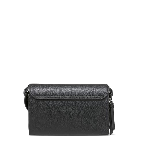 Calvin Klein Millie Triple Compartment Camera Bag Crossbody, Black/Silver, One Size