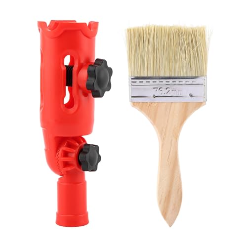 Multi-Angle Paint Brush Extender, High Ceiling Extension Pole Attachments for Paint Brush,Roller, Scraper, Secure Handle Grip, Great for High Ceilings, Corners, Edges