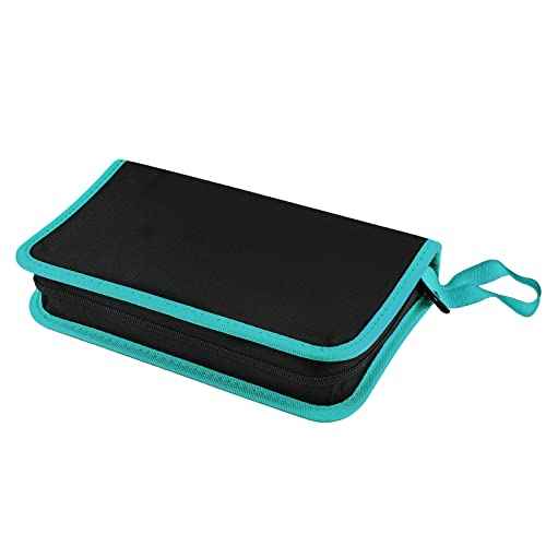 Andux Portable Tool Bag Tool Kits Organizer Storage Pouch Tool Case with Zipper WJSNB-02 (Green edge,L)