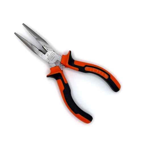 Edward Tools Pro-Grip 6" Needle Nose Pliers - Hard Carbon Steel Jaws - Spring Loaded Design for Easier Use - Ergo Soft Handle with Safety Ridge - Long Reach for Home, Fishing, Jewelry, Crafts