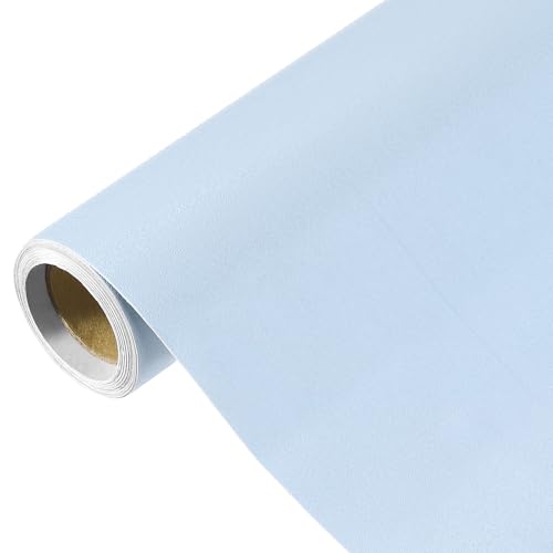 uxcell 118" x 15.7" Sky Blue Wallpaper, Peel and Stick Wallpaper, Sky Blue Contact Paper Solid Color Vinyl Self-Adhesive Wall Paper Decorative for Wall Covering
