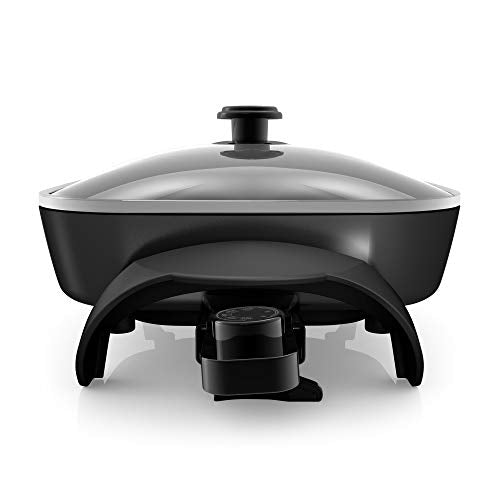 BLACK+DECKER Electric Skillet, Variable Temperature Control, Nonstick Cooking Surface, Dishwasher Safe, Tempered Glass Lid, 12"x15"