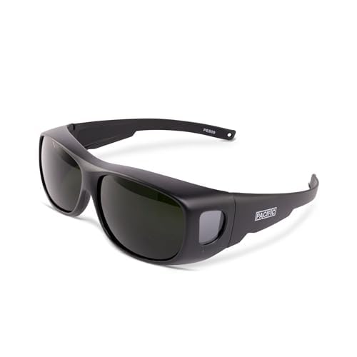 PACIFIC PPE Welding Glasses, ANSI Z87 Work Safety Glasses with Wraparound Lenses, IR Shade 5 Sunglasses for Men and Women, UV Protection