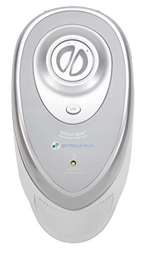 GermGuardian 4-In-1 HEPA Air Purifier for Home, Large Rooms Up To 743 Sq. Ft. with HEPA Air Filter, UV-C Light & Odor Reduction, AC4825E, 22" Tower, Gray