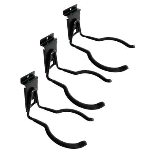 Power Tool Organizer for Slatwall, Garage Hooks for Hanging Yard Tools, Anti-Slip Weedeater Rack and Trimmer Holder, Versatile Slat Wall Drill Holder, 620 Series Slatwall Hooks