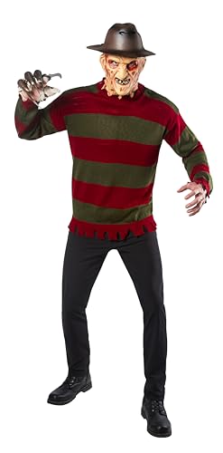 Rubies Men's Nightmare On Elm St Deluxe Adult Freddy Sweater, Multicolor, X-Large for themed parties and Halloween