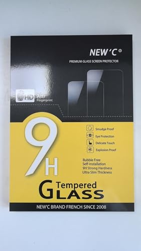 NEW'C 2 Pack Designed for iPad (A16) 11th Generation 2025, iPad 10th Generation 10.9 inches 2022 Screen Protector Tempered Glass, Bubble Free, Ultra Resistant (Easy Installation Frame)
