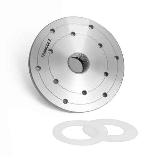 6" Face Plate with 1¡±X8TPI Thread, with Two Nylon Washers for Woodturning lathe,12 Mounting Holes.